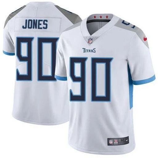 Men Tennessee Titans #90 DaQuan Jones Nike White Vapor Limited NFL Jersey->tennessee titans->NFL Jersey